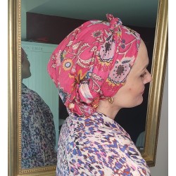 Foulard Rectangle Rose...