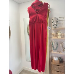 ROBE ROUGE FRANJYNES TAILLE L