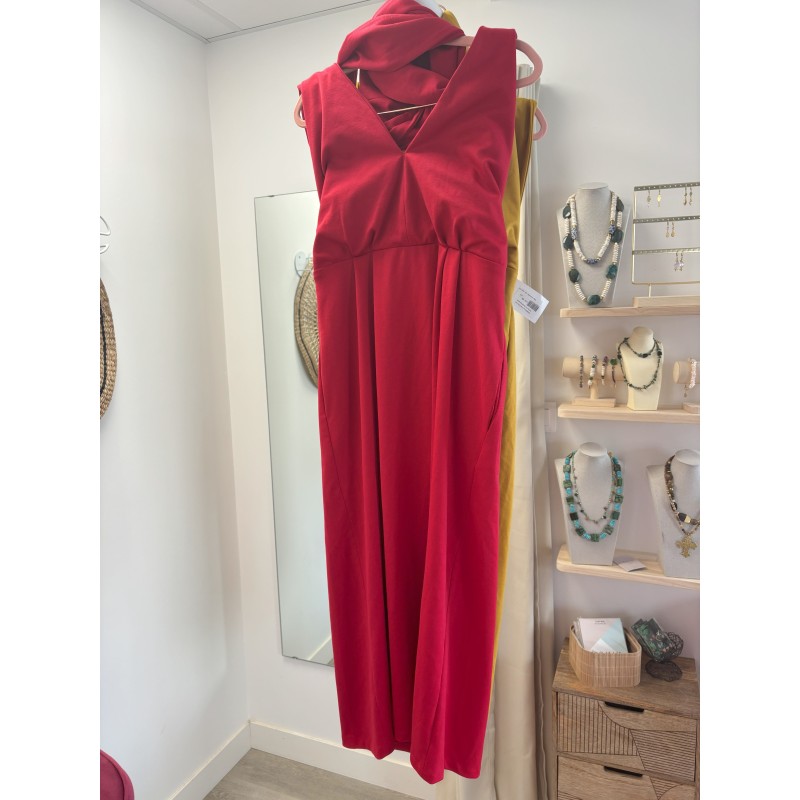 ROBE ROUGE FRANJYNES TAILLE L